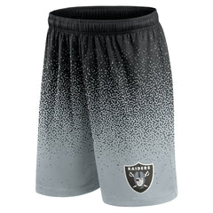 Las Vegas Raiders Ombre Shorts - Black/Silver Shorts