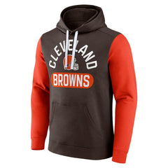 Cleveland Browns Extra Point Pullover Hoodie - Brown Hoodies