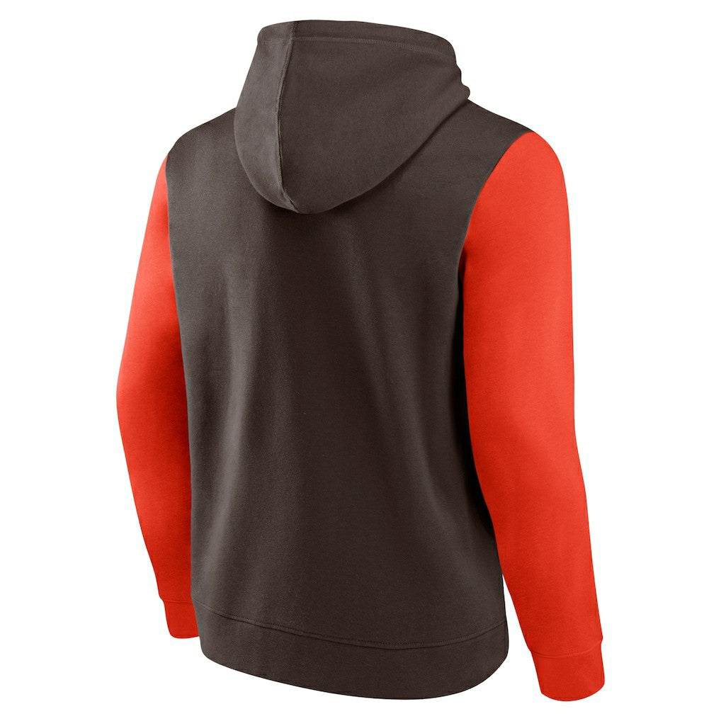 Cleveland Browns Extra Point Pullover Hoodie - Brown Hoodies