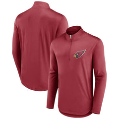 Arizona Cardinals Tough Minded Quarter-Zip Top - Cardinal Tops