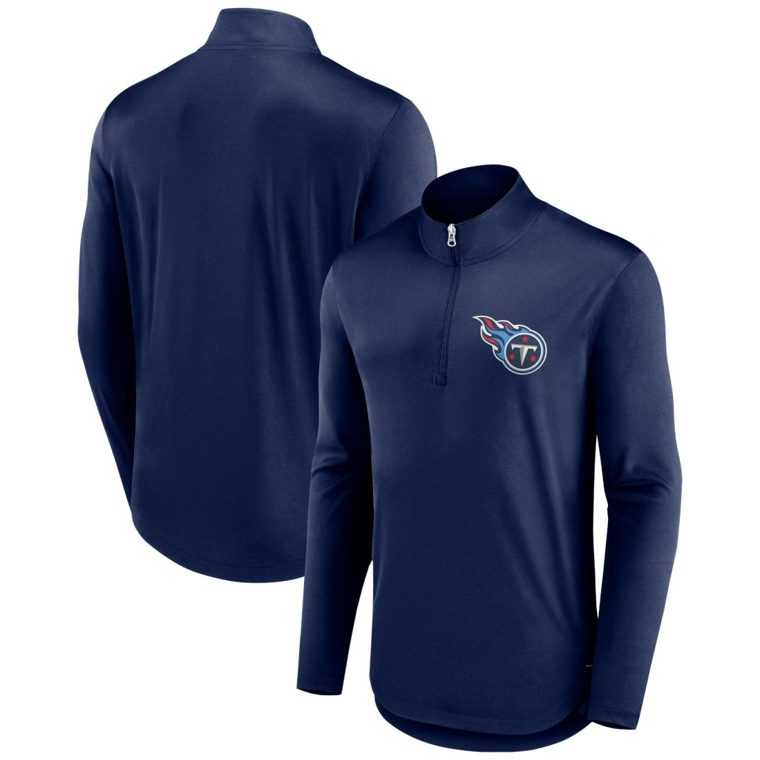 Tennessee Titans Tough Minded Quarter-Zip Top - Navy Tops