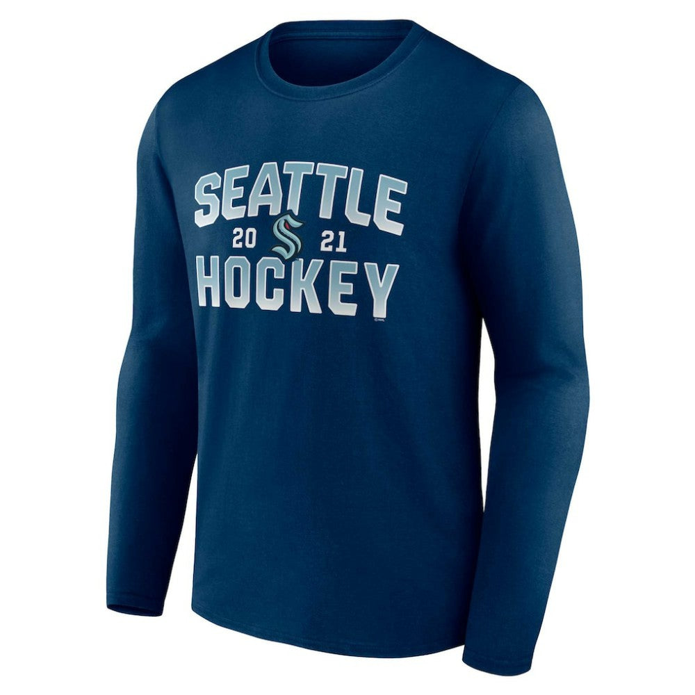 Seattle Kraken Fanatics Skate Or Die Long Sleeve T-Shirt - Deep Sea Blue | US 4645165
