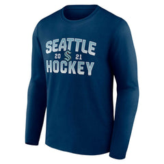 Seattle Kraken Fanatics Skate Or Die Long Sleeve T-Shirt - Deep Sea Blue | US 4645165
