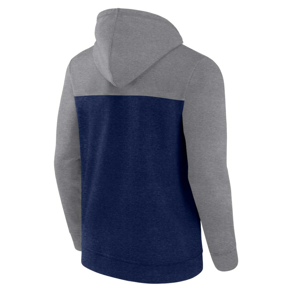 Seattle Kraken Fanatics Down and Distance Full-Zip Hoodie - Heather Deep Sea Blue | US 4645266