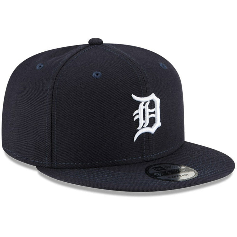 Detroit Tigers New Era Logo Team Color 9FIFTY Snapback Hat - Navy Hats