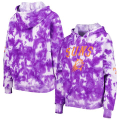 Phoenix Suns Women's Brushed Cotton Tie-Dye Pullover Hoodie Purple - New Era