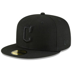Cleveland Guardians New Era 59FIFTY Fitted Hat - Black/Black Hats