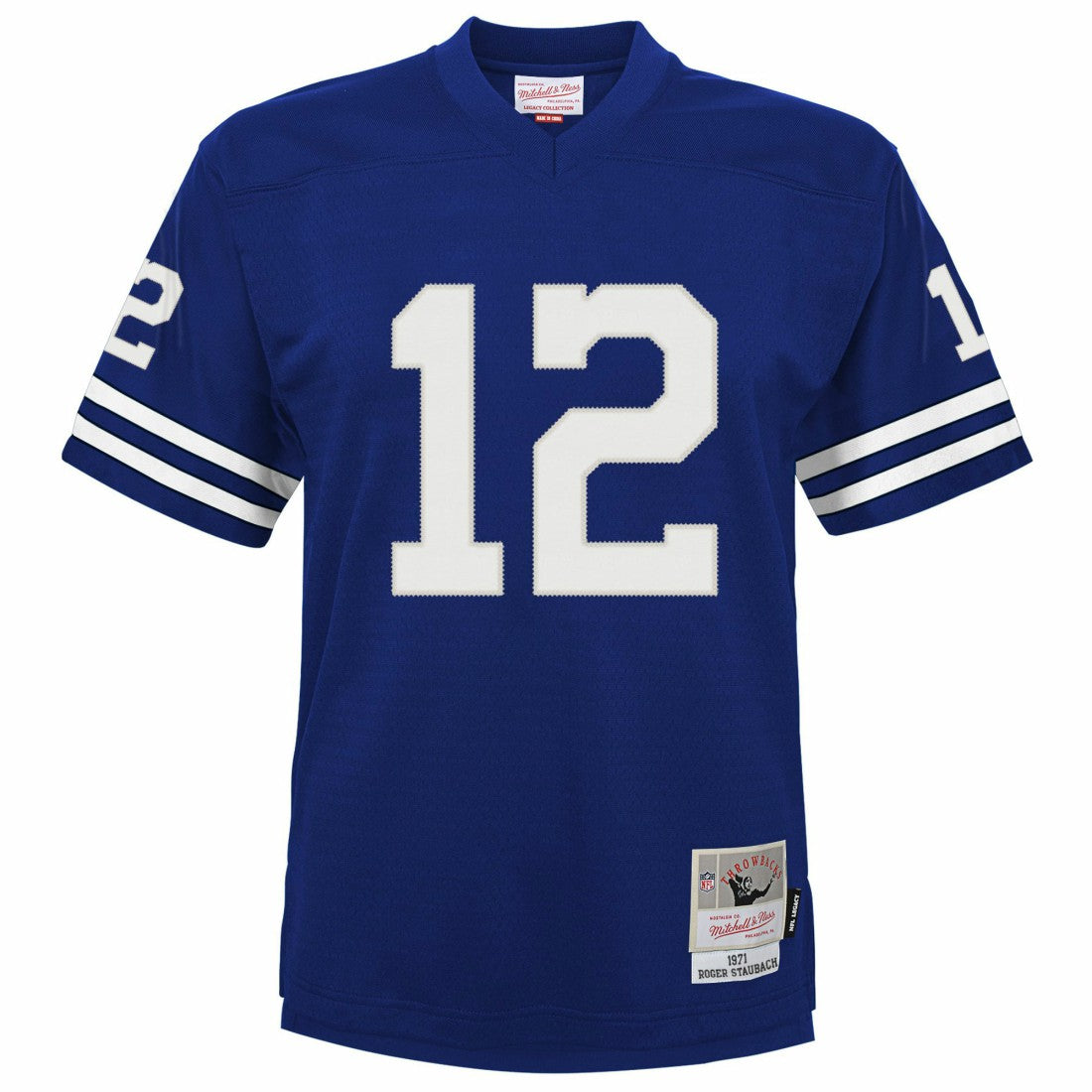 Roger Staubach Dallas Cowboys Youth Retired Player Legacy Jersey - Royal Jerseys