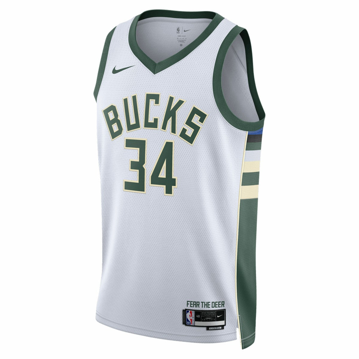 Giannis Antetokounmpo Milwaukee Bucks Unisex Swingman Jersey Association Edition White - Nike