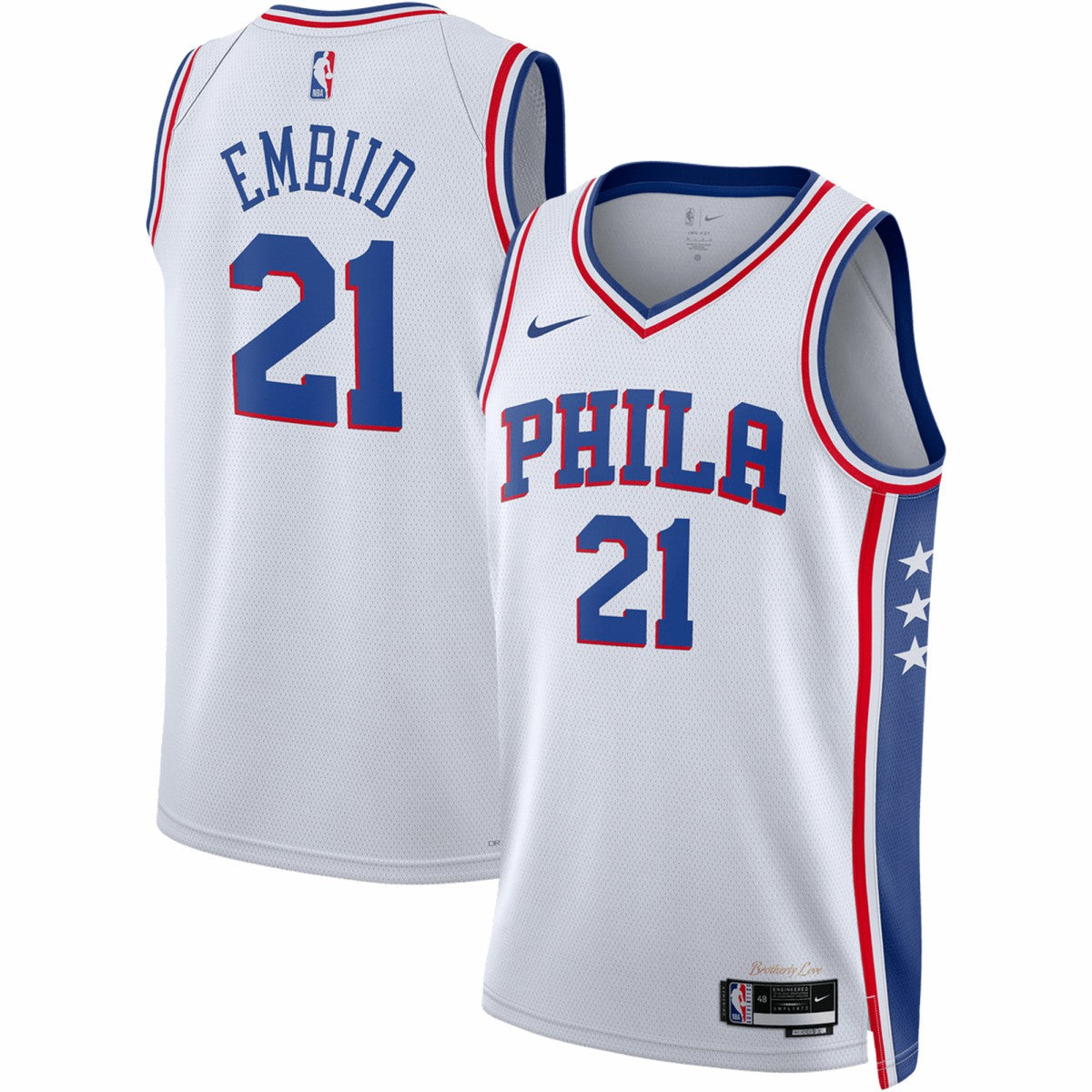Joel Embiid Philadelphia 76ers Unisex Swingman Jersey Association Edition White - Nike