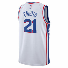 Joel Embiid Philadelphia 76ers Unisex Swingman Jersey Association Edition White - Nike