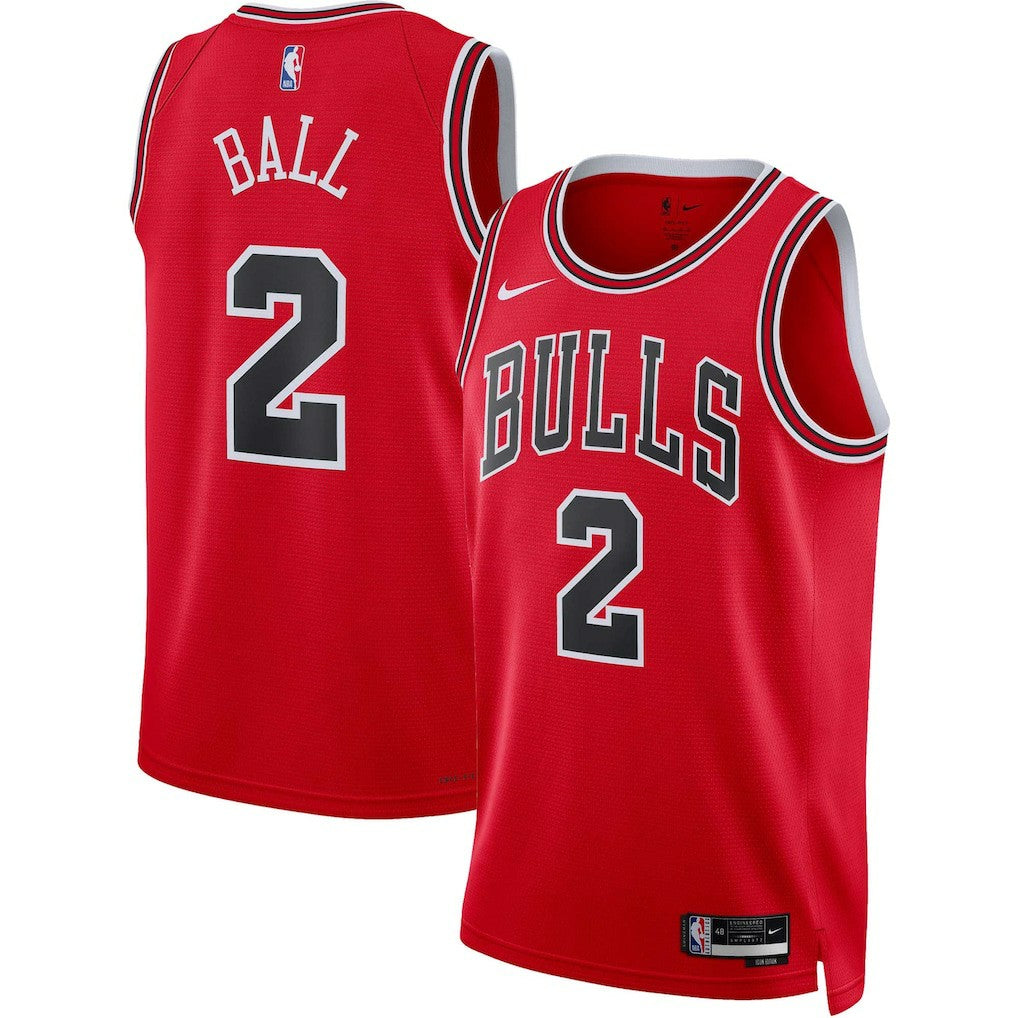 Lonzo Ball Chicago Bulls Unisex Swingman Jersey Icon Editi- Red - Nike