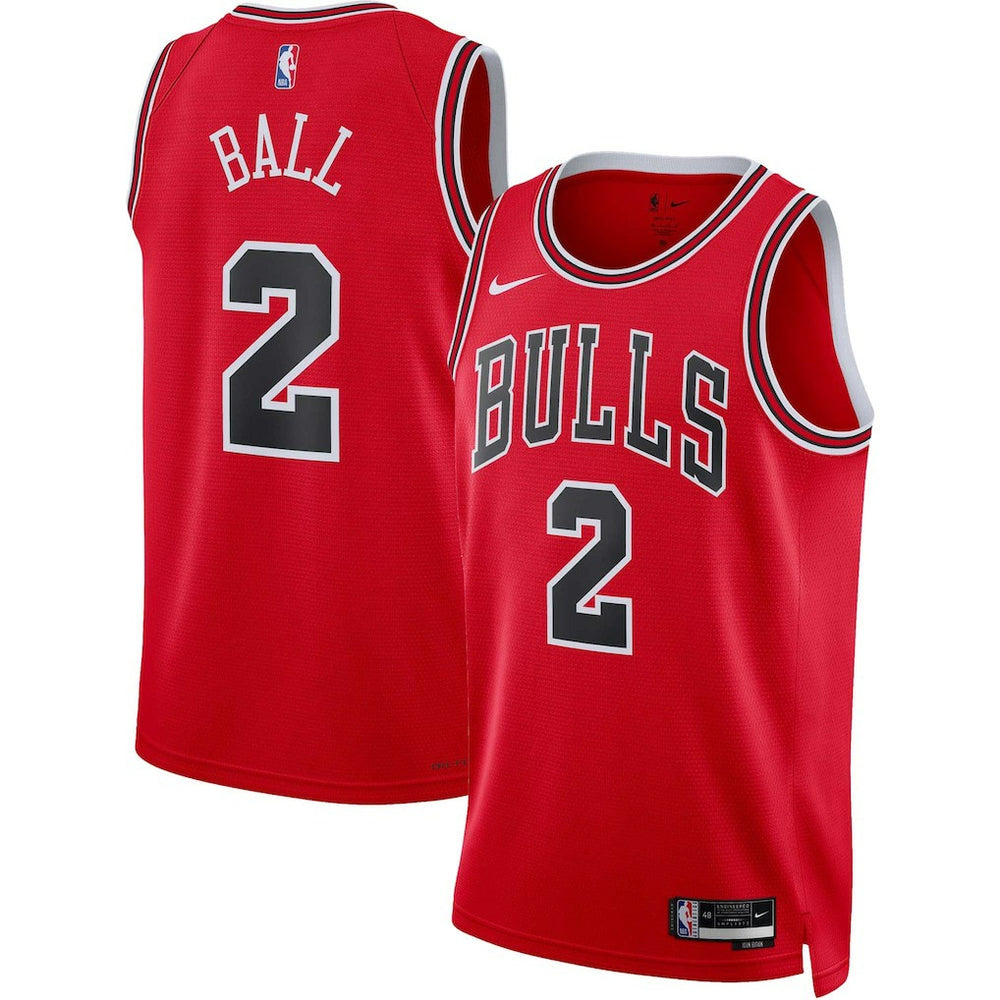 Lonzo Ball Chicago Bulls Unisex Swingman Jersey Icon Editi- Red - Nike
