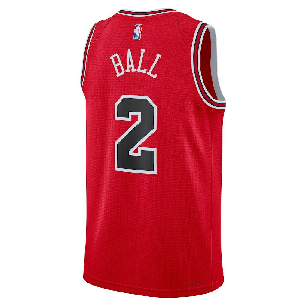 Lonzo Ball Chicago Bulls Unisex Swingman Jersey Icon Editi- Red - Nike