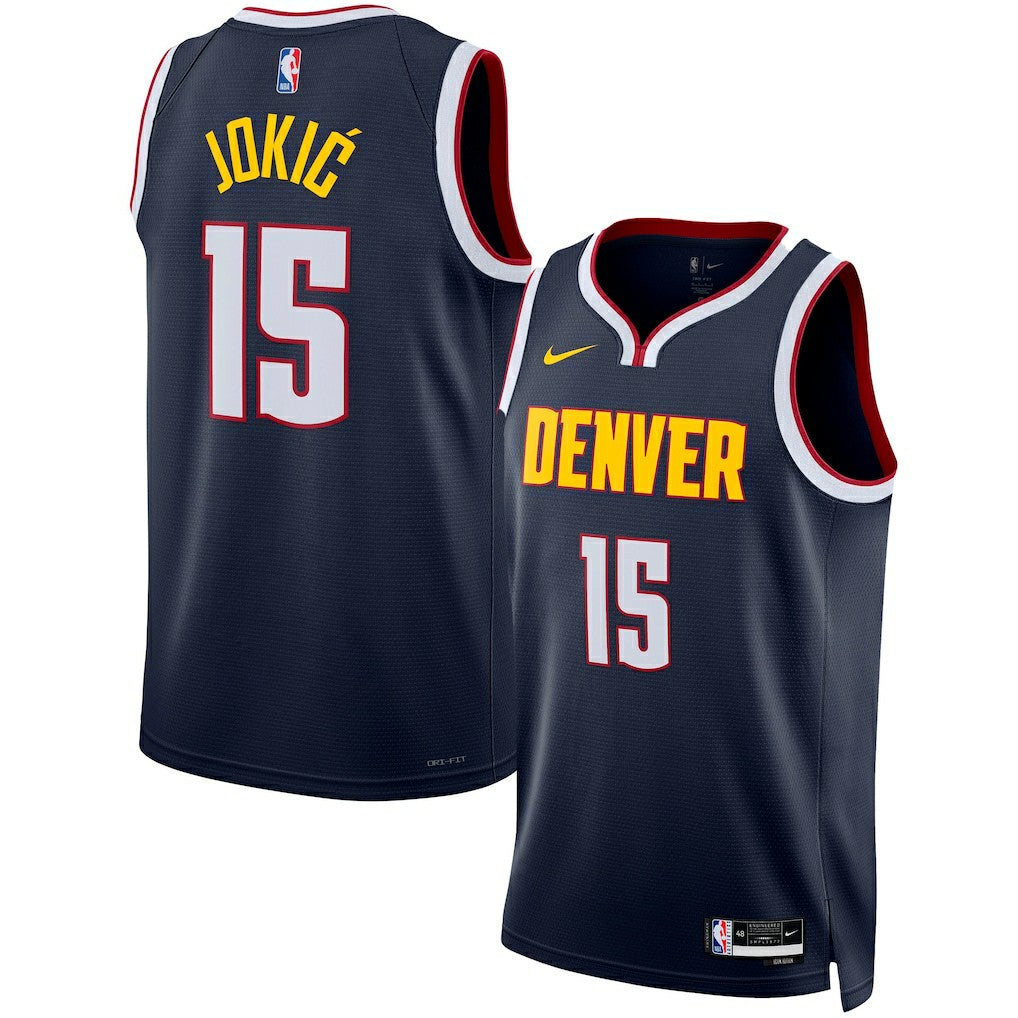 Nikola Jokic Denver Nuggets Unisex Swingman Jersey Icon Editi- Navy - Nike