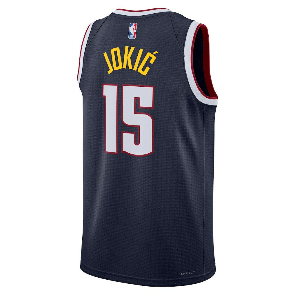 Nikola Jokic Denver Nuggets Unisex Swingman Jersey Icon Editi- Navy - Nike