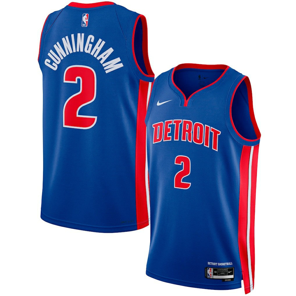Cade Cunningham Detroit Pistons Unisex Swingman Jersey Icon Edition Blue - Nike