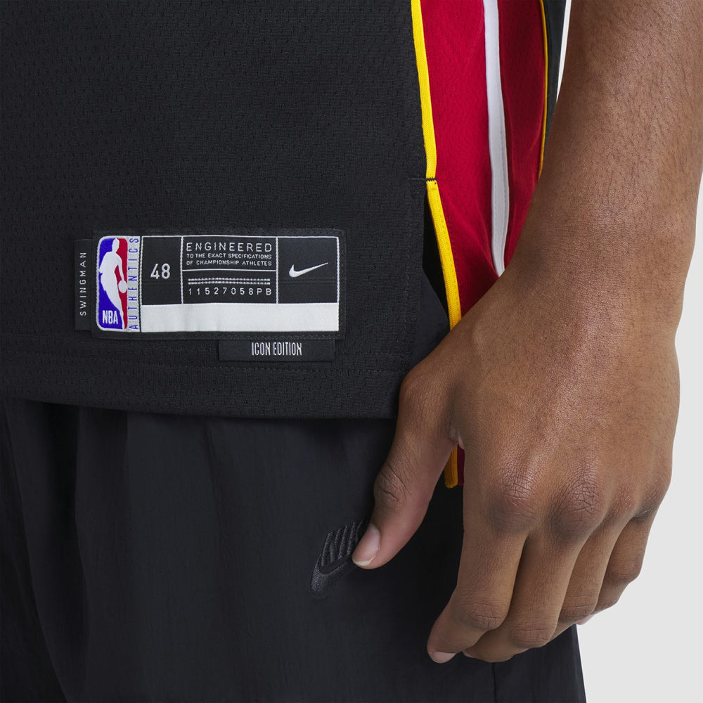 Tyler Herro Miami Heat Unisex Swingman Jersey Icon Edition Black - Nike