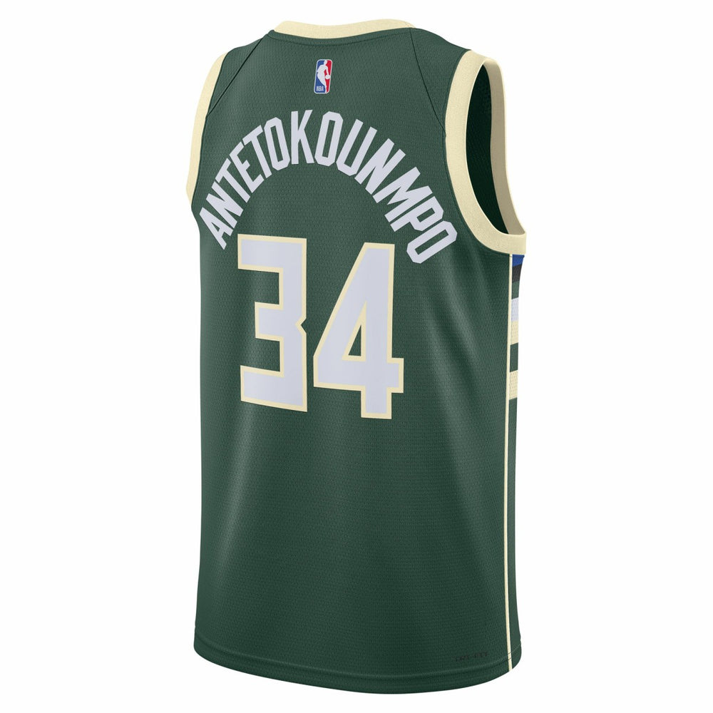 Giannis Antetokounmpo Milwaukee Bucks Unisex Swingman Jersey Icon Edition Hunter Green - Nike