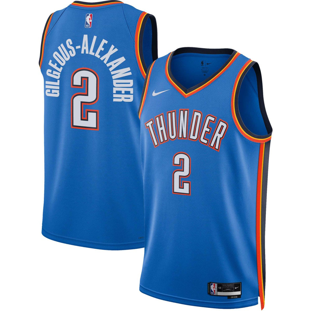 Shai Gilgeous-Alexander Oklahoma City Thunder Unisex Swingman Jersey Icon Edition Blue - Nike