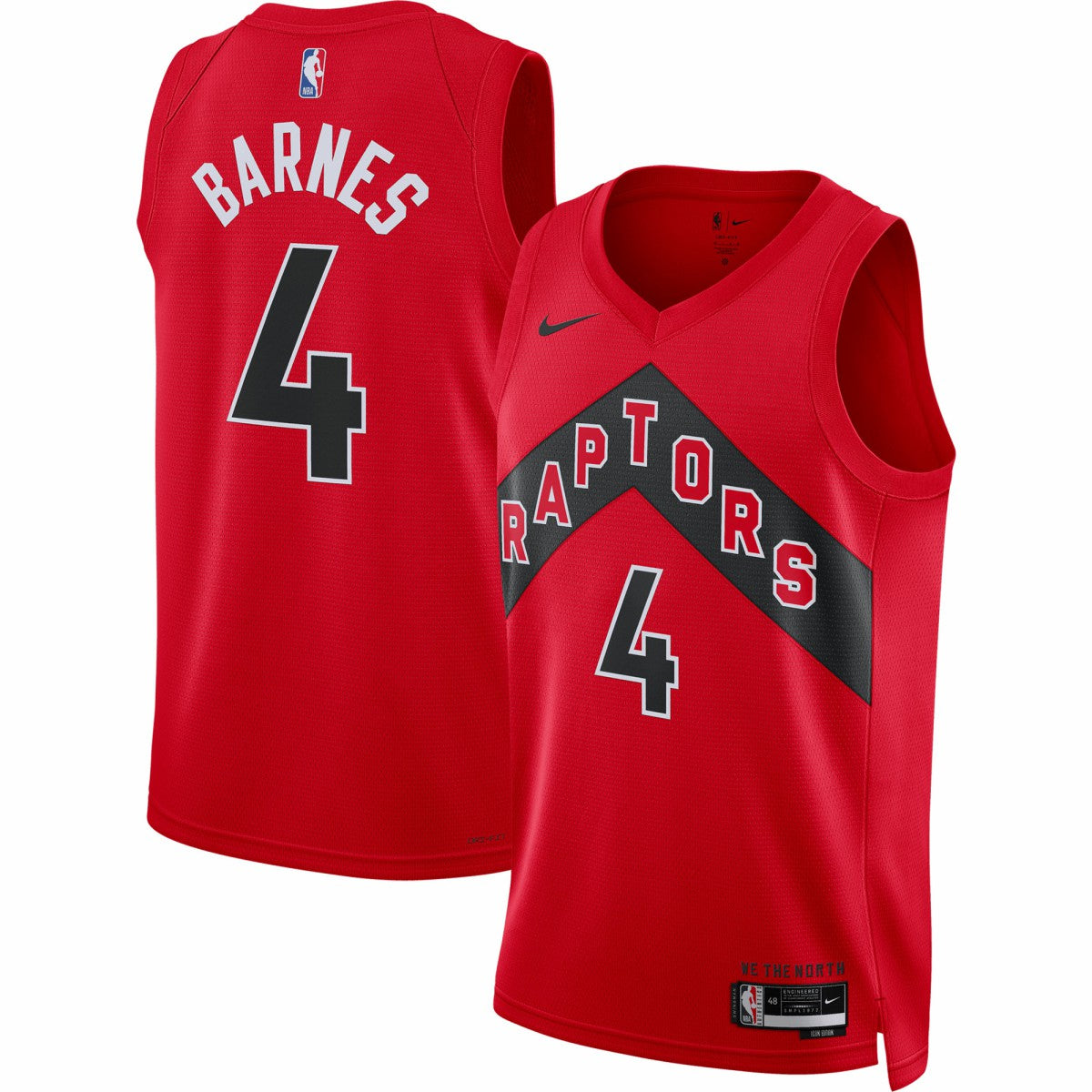 Scottie Barnes Toronto Raptors Unisex Swingman Jersey Icon Edition Red - Nike