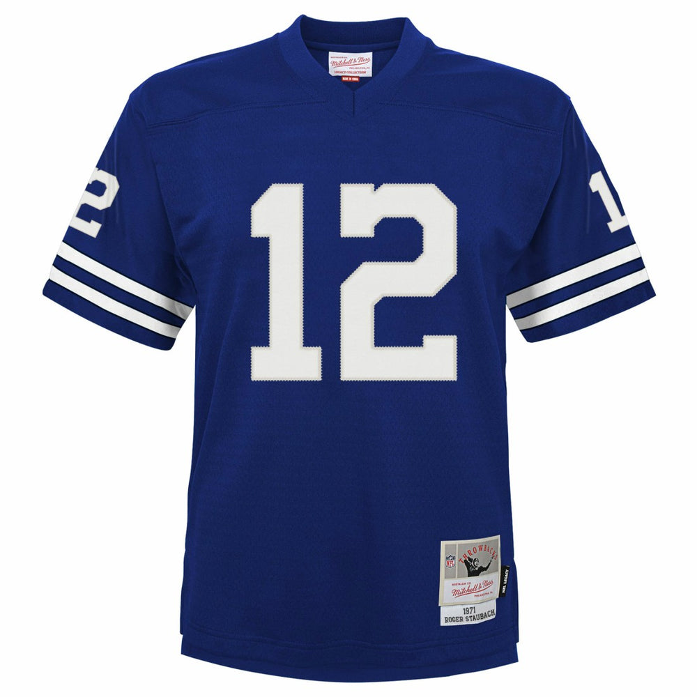 Roger Staubach Dallas Cowboys Preschool 1971 Retired Player Legacy Jersey - Navy Jerseys
