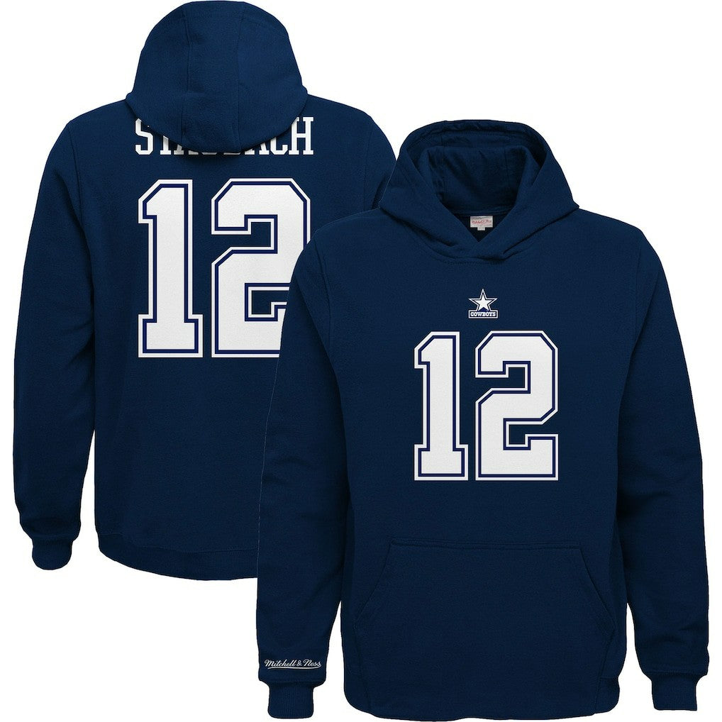 Dallas Cowboys Youth Retired Player Name & Number Pullover Hoodie - Navy Hoodies
