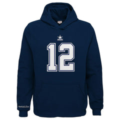 Dallas Cowboys Youth Retired Player Name & Number Pullover Hoodie - Navy Hoodies