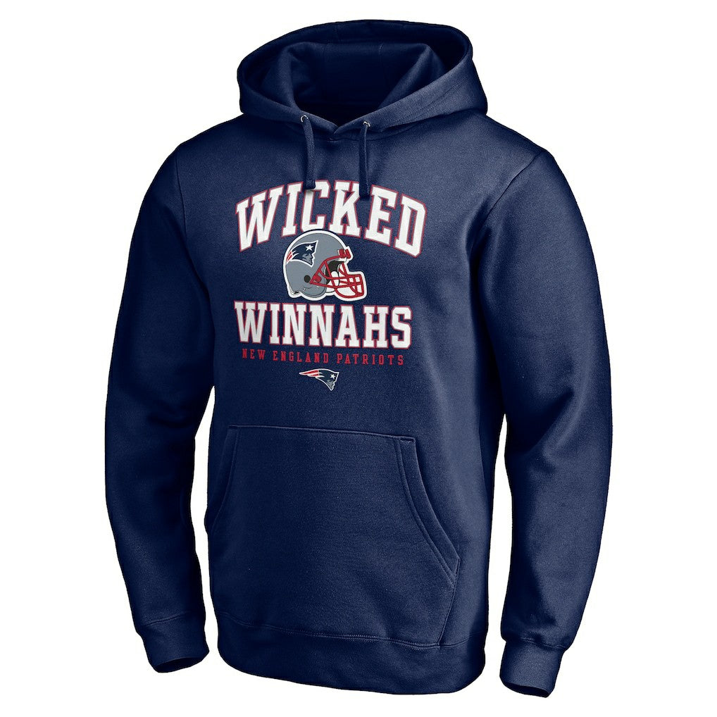 New England Patriots Hometown Collection Wicked Winnahs Pullover Hoodie - Navy Hoodies