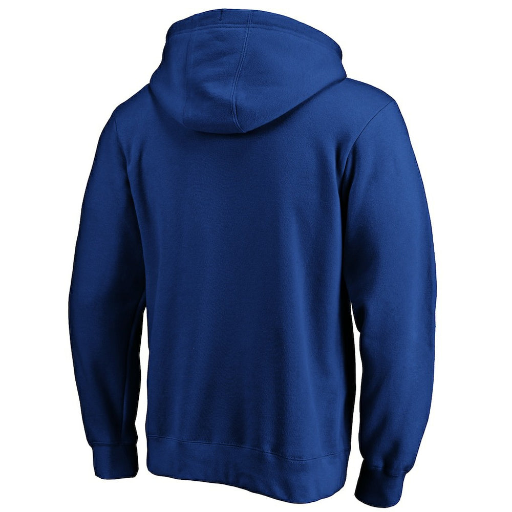 New England Patriots Throwback Logo Pullover Hoodie - Royal Hoodies
