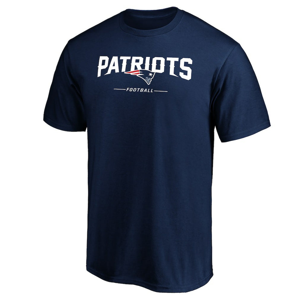 New England Patriots Team Lockup T-Shirt - Navy T-shirts