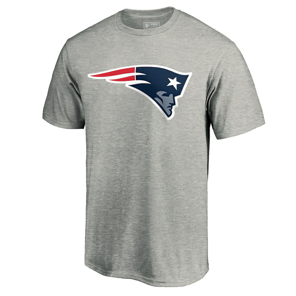 New England Patriots Primary Logo T-Shirt - Heather Gray T-shirts