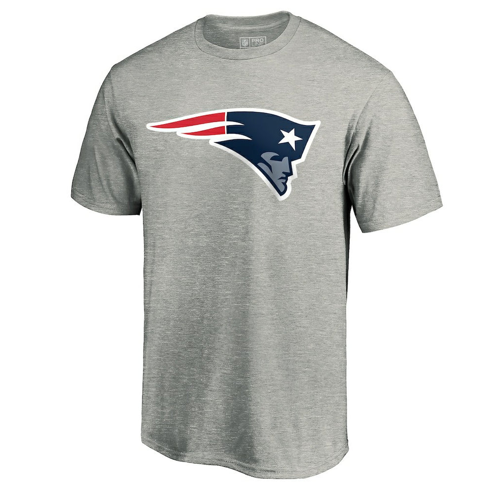 New England Patriots Primary Logo T-Shirt - Heather Gray T-shirts