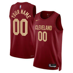 Cleveland Cavaliers Unisex Swingman Custom Jersey Burgundy Icon Edition - Nike