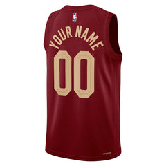 Cleveland Cavaliers Unisex Swingman Custom Jersey Burgundy Icon Edition - Nike