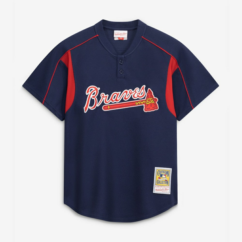Chipper Jones Atlanta Braves Mitchell & Ness Authentic Batting Practice Jersey - Navy Jerseys
