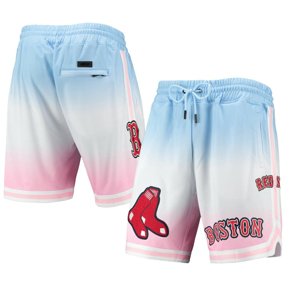 Boston Red Sox Pro Standard Team Logo Pro Ombre Shorts - Blue/Pink Shorts