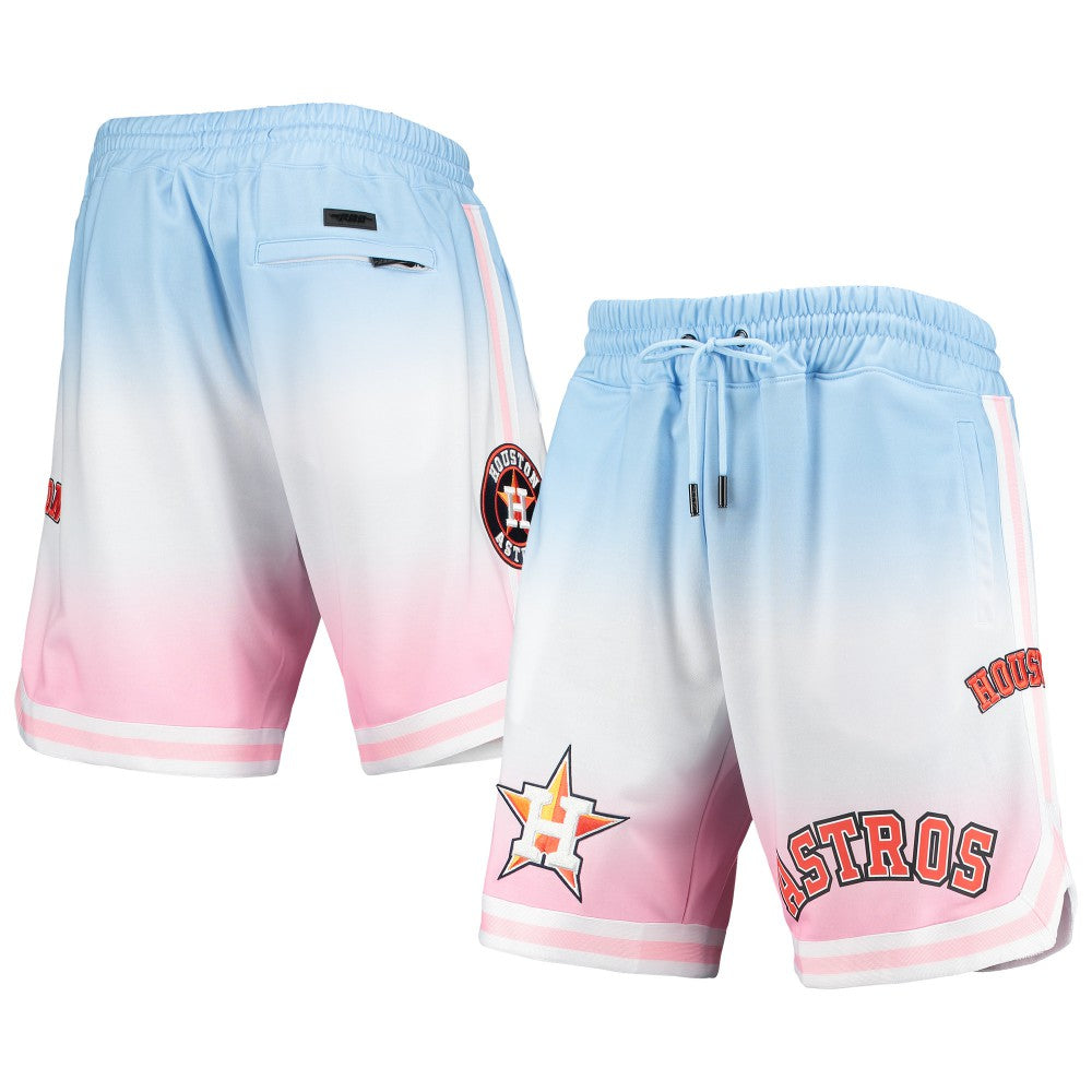 Houston Astros Pro Standard Team Logo Pro Ombre Shorts - Blue/Pink Shorts