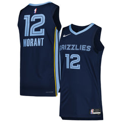 Ja Morant Memphis Grizzlies Authentic Jersey Icon Edition Navy - Nike