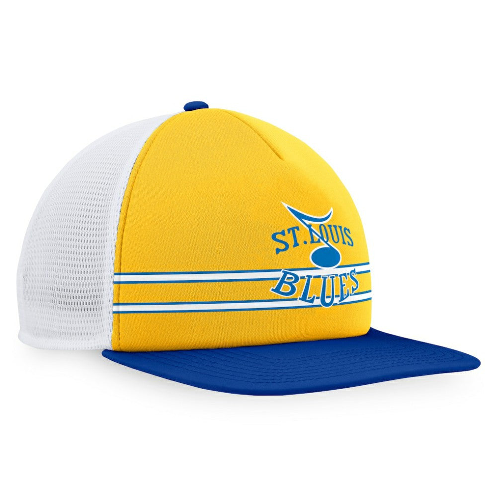 St. Louis Blues Fanatics Special Edition 2.0 Trucker Snapback Adjustable Hat - Gold/Blue | US 4655592