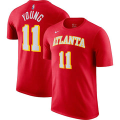 Trae Young Atlanta Hawks Icon 2022/23 Name & Number T-Shirt Red - Nike