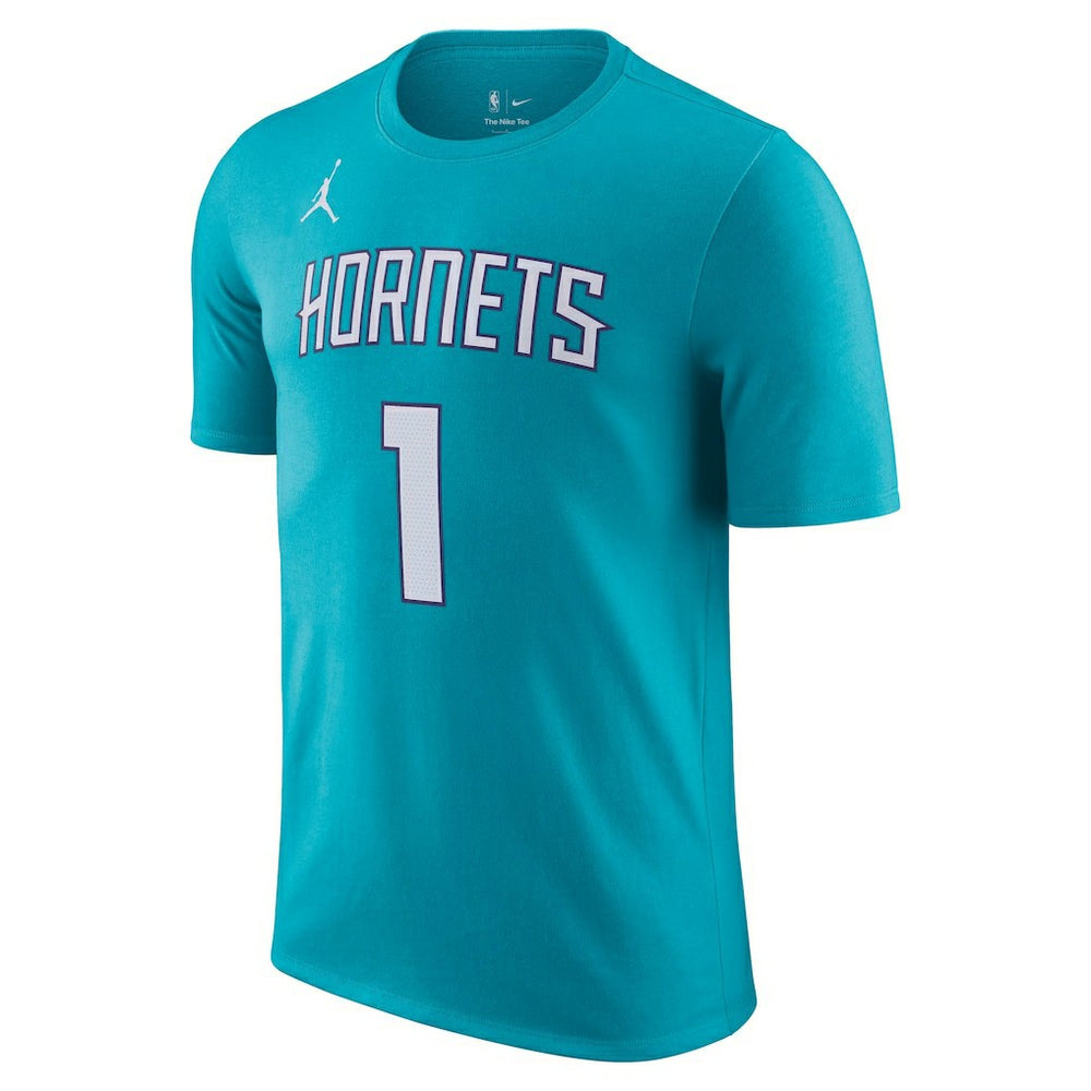 LaMelo Ball Charlotte Hornets Icon 2022/23 Name & Number T-Shirt Teal - Nike