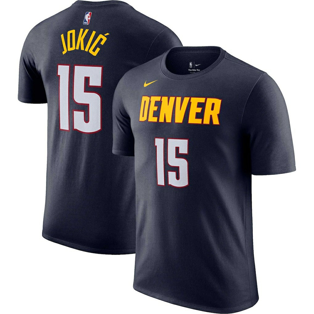Nikola Jokic Denver Nuggets Icon 2022/23 Name & Number T-Shirt Navy - Nike outlet