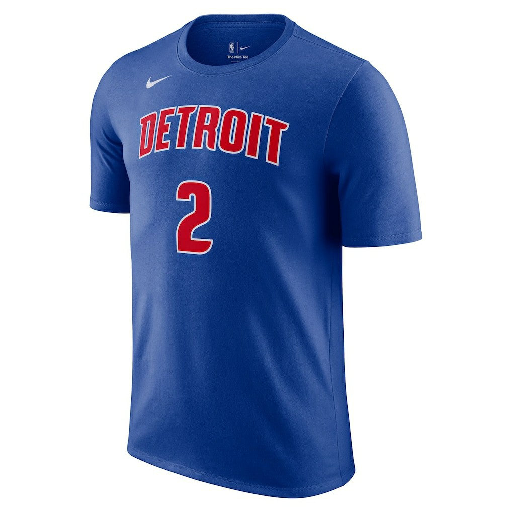 Cade Cunningham Detroit Pistons Icon 2022/23 Name & Number T-Shirt Blue - Nike