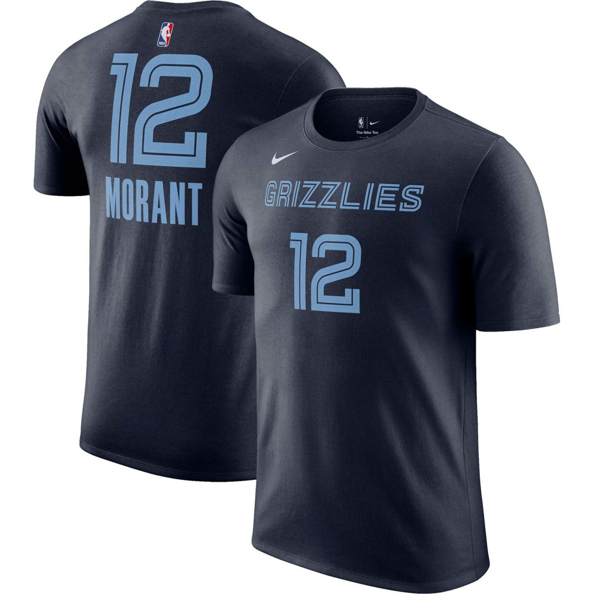 Ja Morant Memphis Grizzlies Icon 2022/23 Name & Number T-Shirt Navy - Nike