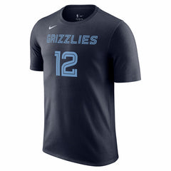 Ja Morant Memphis Grizzlies Icon 2022/23 Name & Number T-Shirt Navy - Nike