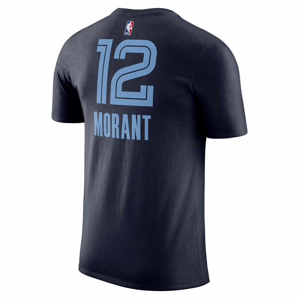 Ja Morant Memphis Grizzlies Icon 2022/23 Name & Number T-Shirt Navy - Nike