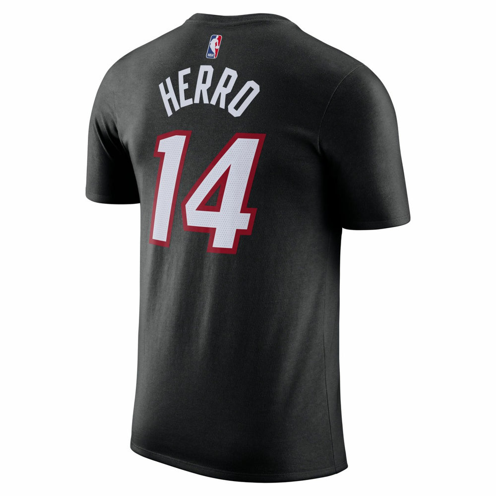 Tyler Herro Miami Heat Icon 2022/23 Name & Number T-Shirt Black - Nike