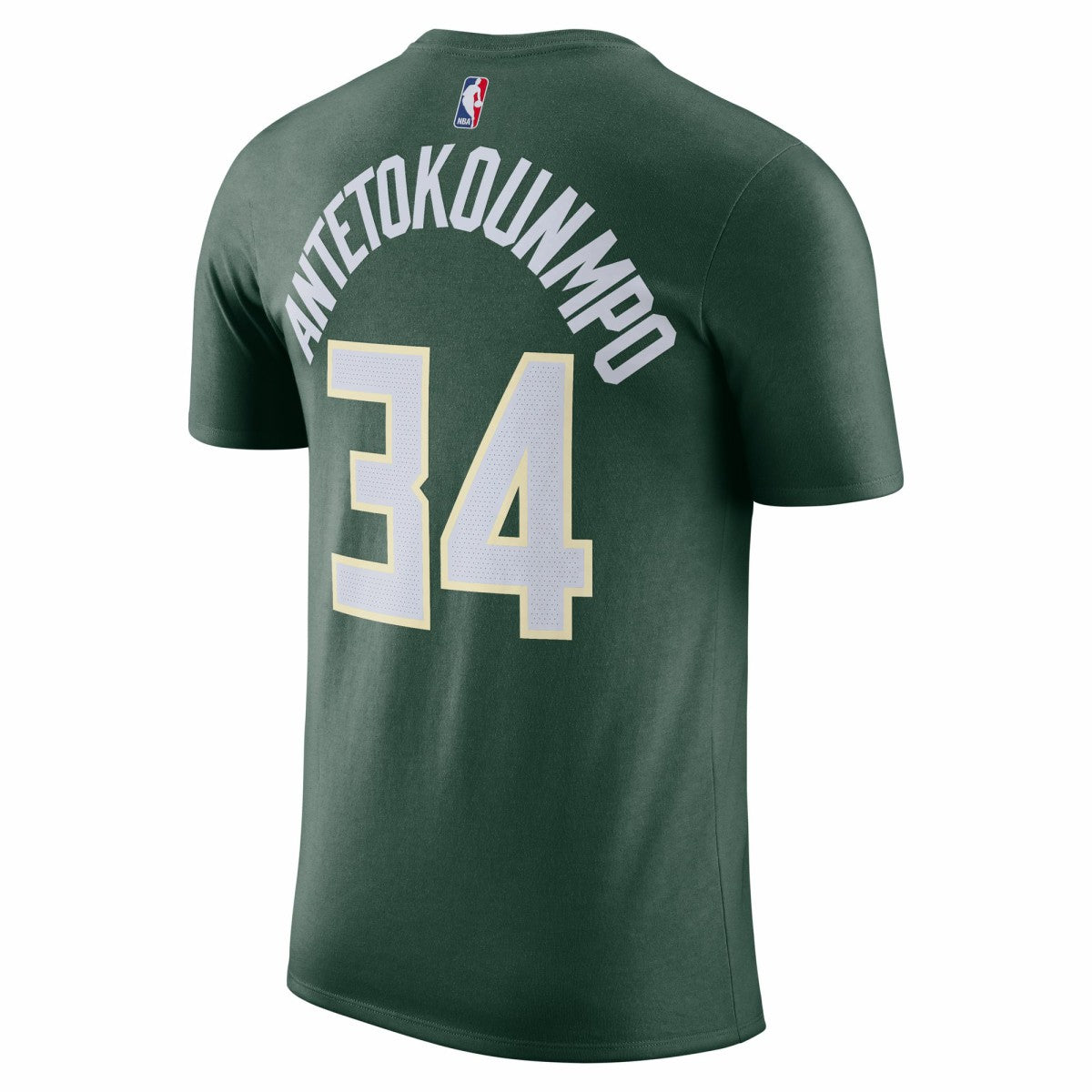Giannis Antetokounmpo Milwaukee Bucks Icon 2022/23 Name & Number T-Shirt Hunter Green - Nike outlet