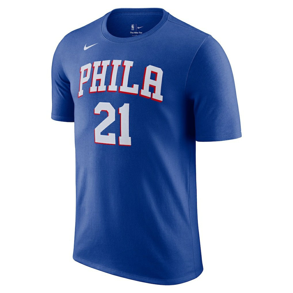 Joel Embiid Philadelphia 76ers Icon 2022/23 Name & Number T-Shirt Royal - Nike